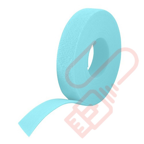 Velcro One-Wrap Tape 25 Metre Aqua