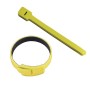 Yellow Hook & Loop Velcro Cable Ties 20 Pack