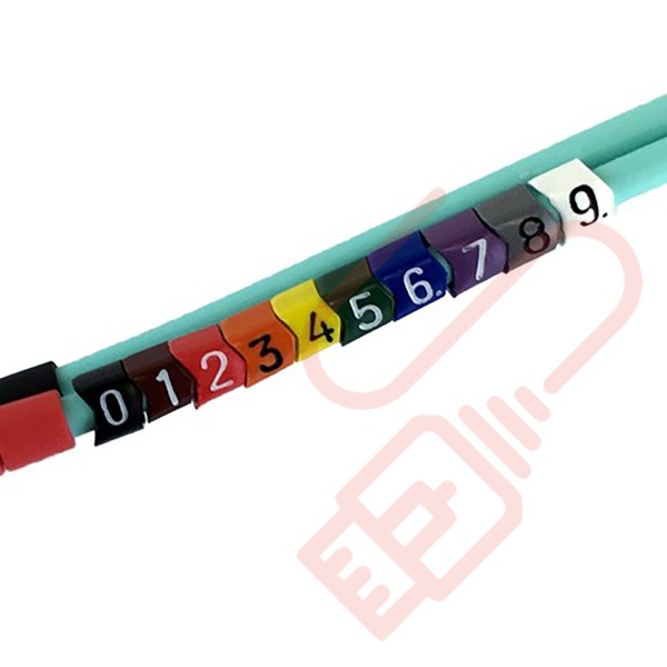 Clip-On  2.4mm - 3.0mm Chevron Cut Cable Marker - Networking Cables