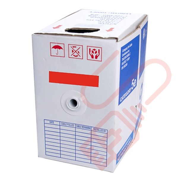 Solid Cat5e UTP Premium LSZH 305 Metre Bulk Cable Red