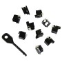 Panduit RJ45 Lock-In Devices - 10x RJ45 Plug Lock Inserts & Removal Tool in Black PSL-DCPLX-BL