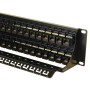 48 Port Cat5e Patch Panel 2U UTP Coupler
