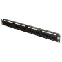 Excel 24 Port Cat5e Patch Panel 1U UTP Punch Down Black 100-726