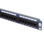 Excel 24 Port Cat5e Patch Panel 1U UTP Punch Down - Blue 100-450