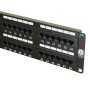 Excel 48 Port Cat5e Patch Panel 2U UTP Punch Down - Black 100-728