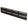 Excel 48 Port Cat5e Patch Panel 2U UTP Punch Down - Black 100-728