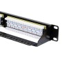 24 Port Cat6 Patch Panel 1U UTP Punch Down