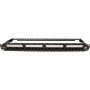 Excel Cat6A Unscreened 24 Port Punchdown 1U Patch Panel Black 100-155