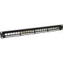 Excel Unloaded Keystone 24 Port 1U Patch Panel Frame Black 100-026