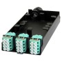 Zettonics LC OM4 Multimode 12 Fibre Unloaded Cassette Aqua