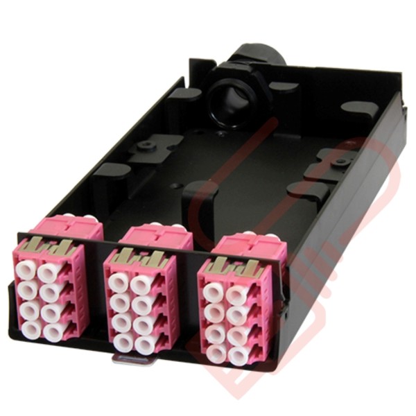 Zettonics LC OM4 Multimode 12 Fibre Unloaded Cassette Violet