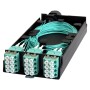 Zettonics LC OM4 Multimode 24 Fibre Splice Cassette Aqua - Networking Cables