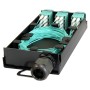 Zettonics LC OM4 Multimode 24 Fibre Splice Cassette Aqua - Networking Cables