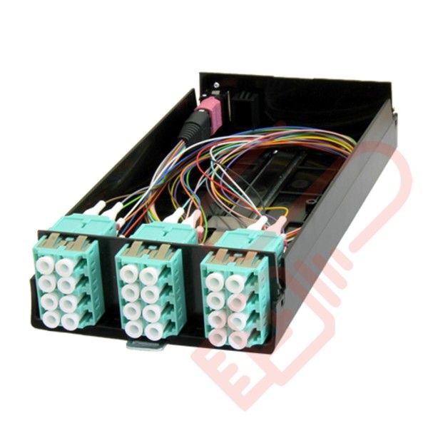 Zettonics LC OM4 Multimode 24 Fibre MTP/MPO Cassette - Networking Cables