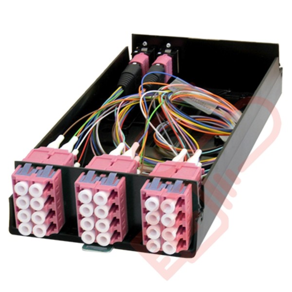 Zettonics LC OM4 Multimode 12 Duplex MTP/MPO Cassette Violet