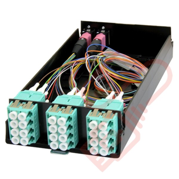 Zettonics MTP/MPO LC OM4 Multimode 24 Fibre Cassette Polarity Reversed