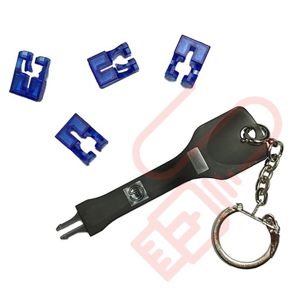 Budget LC Fibre Port Blocker Blue 4 Pack - Networking Cables