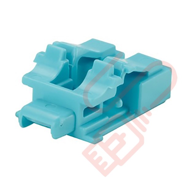 Panduit LC Duplex Blockout Device 10 Pack Aqua - PSL-LCAB-AQ