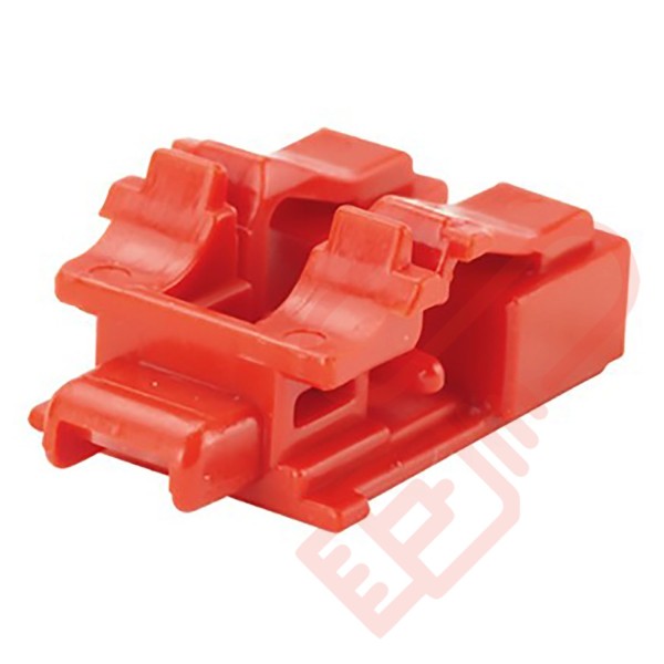 Panduit LC Duplex Blockout Device 10 Pack Red - PSL-LCAB