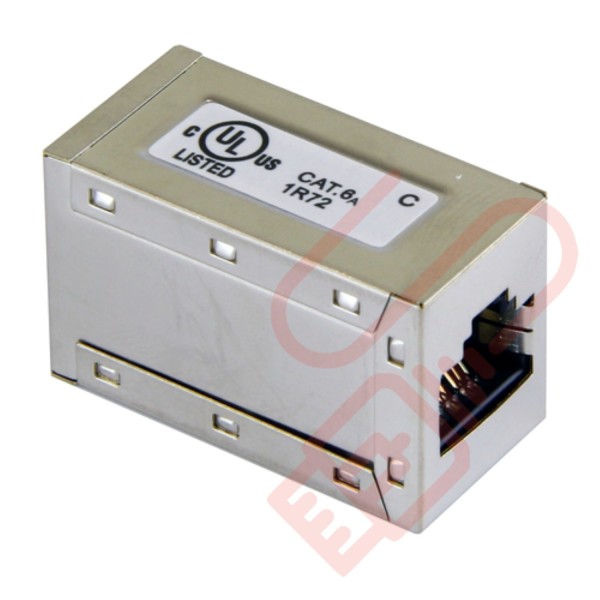 Cat6a RJ45 Shielded Mini Through Coupler