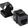 Excel Cat6A UTP Unscreened Keystone Jack - Black 100-156-BK