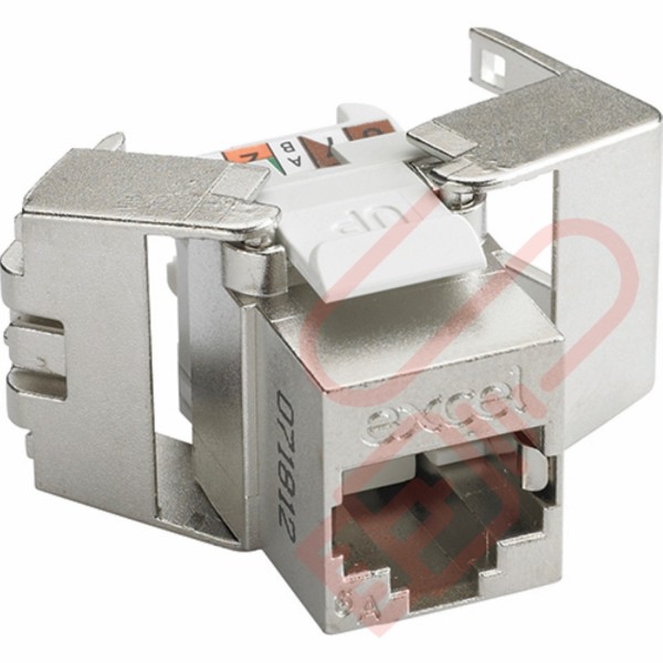 Excel Cat6A FTP Low Profile Toolless Keystone Jack 100-181