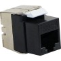 Excel Cat6A UTP Low Profile Toolless Keystone Jack - Black 100-182-BK