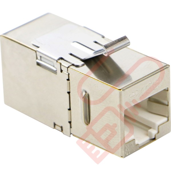 Excel Cat6A FTP 180 Degree Keystone Through Coupler 100-107