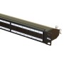 Cat6a 24 Port Patch Panel 1U UTP Angled Easy Punch
