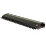 Cat6a 24 Port Patch Panel 1U UTP Angled Easy Punch