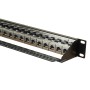Cat6a 24 Port 1U UTP Coupler Patch Panel