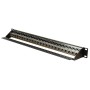 Cat6a 24 Port 1U UTP Coupler Patch Panel