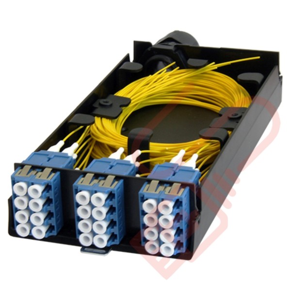 Zettonics LC OS2 24 Fibre Splice Cassette With Pigtails - Networking Cables