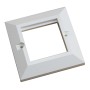 Excel White Single Gang Bevelled Plate 100-712