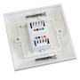 Excel Cat6 Single Faceplate with 1x RJ45 White Module
