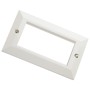 Excel Double Gang Bevelled Faceplate 100-716