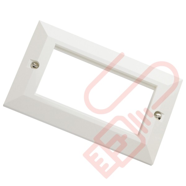 Excel Double Gang Bevelled Faceplate 100-716