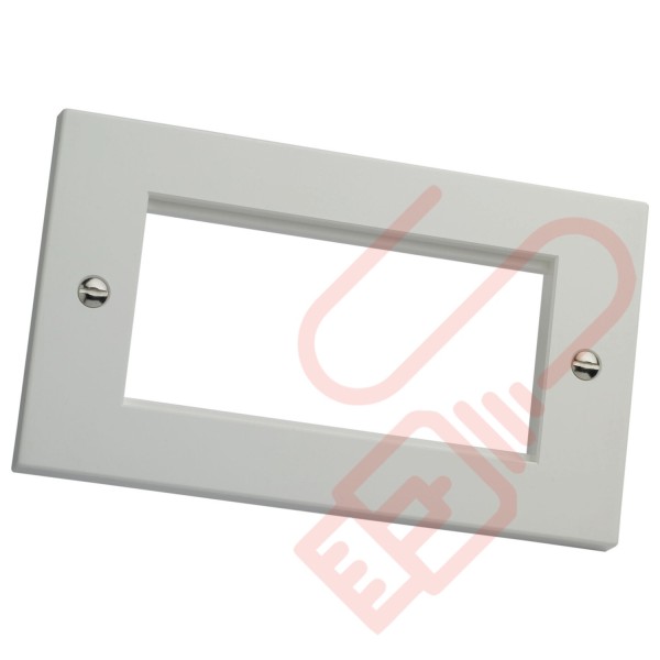 Excel Double Gang Flat Faceplate 100-718