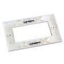 Excel Double Gang Flat Faceplate 100-718