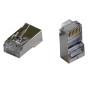 STP RJ45 Crimp Plugs for Cat5e Shielded Stranded Cable - 100 Pack