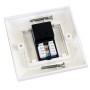 Excel Cat5e Single Faceplate with 1x RJ45 Black Module