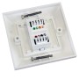 Excel Cat5e Single Faceplate with 1x RJ45 White Module