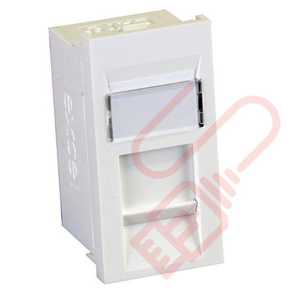 Excel Cat5e RJ45 UTP Module White 100-700