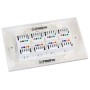 Excel Cat6 Double Faceplate with 4x RJ45 Modules White