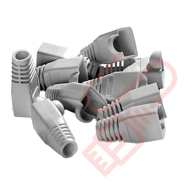 RJ45 Snagless Bubble Boot, 10 Pack Grey