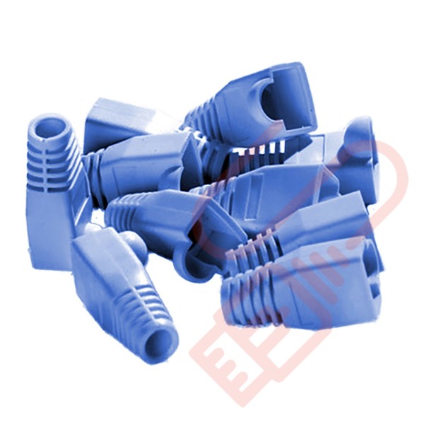 6mm RJ45 Snagless Bubble Boot 10 Pack Blue