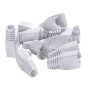 6mm RJ45 Snagless Bubble Boot 10 Pack White