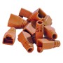 6mm RJ45 Snagless Bubble Boot 10 Pack Orange