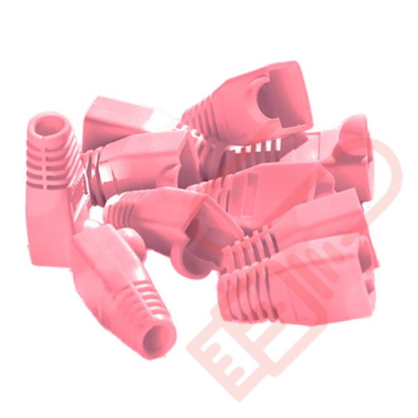 6mm RJ45 Snagless Bubble Boot 10 Pack Pink