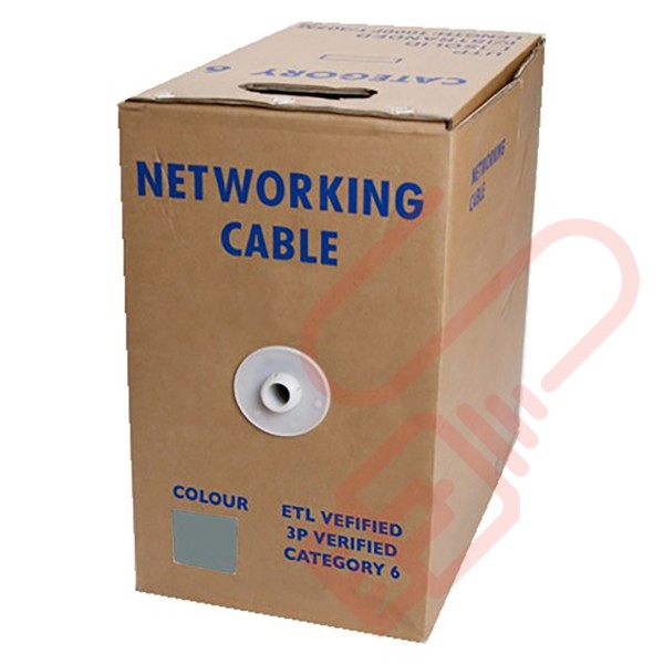 Stranded Cat6 UTP Premium PVC 305 Metre Bulk Cable Grey